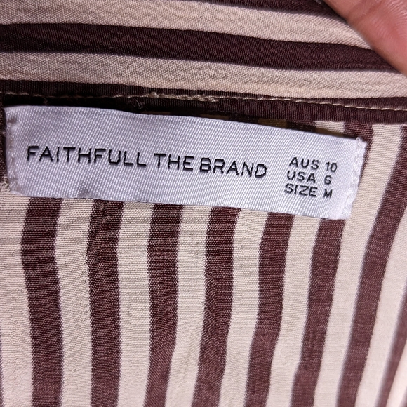 FAITHFULL THE BRAND Tramonti Midi Skirt Size 6 Medium - Picture 10 of 11